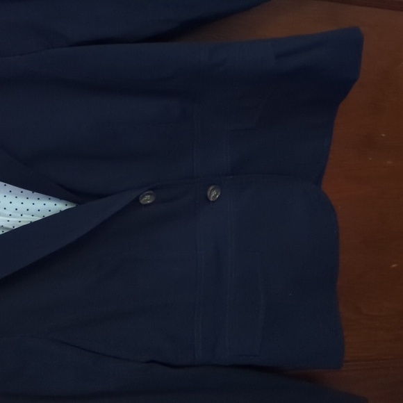 Talbots Black Academia Professional Two Button Blazer Size 8 - Picture 3 of 8